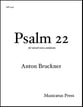 Psalm 22 SATB choral sheet music cover